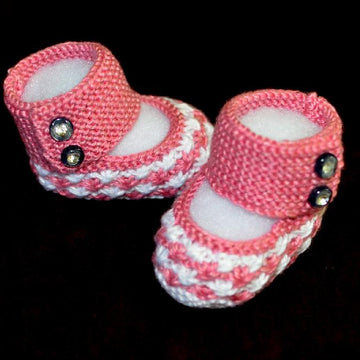 Daisy Stars Baby Booties