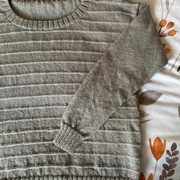 Linear sweater