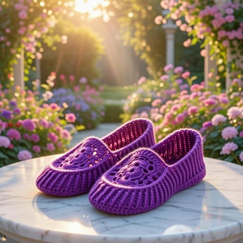 Women’s Crochet Slippers Pattern – Adult House Slippers PDF + Video Tutorial