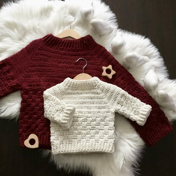 Harmony Basketweave Boy & Girl Sweater N 638