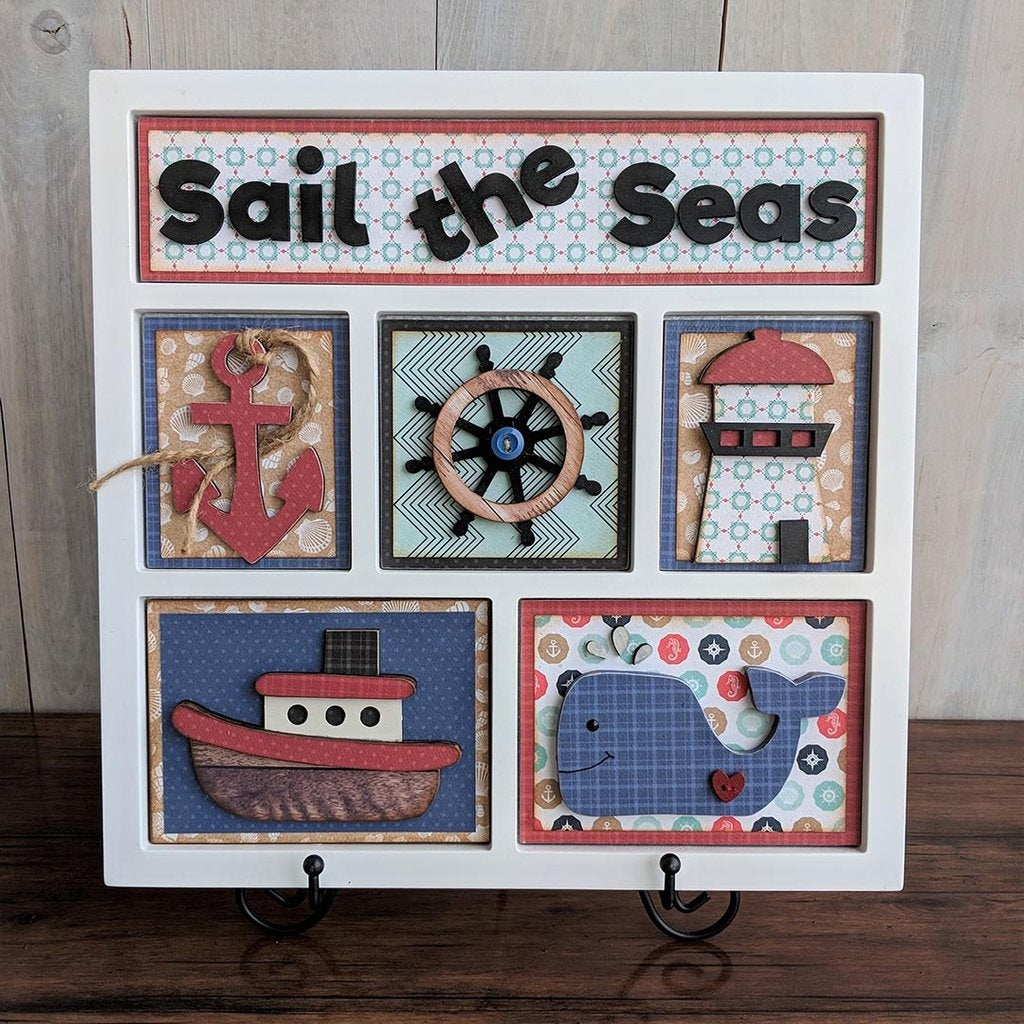Foundations Decor Shadow Box Kit - Sail The Seas