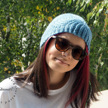 AQUA knit-look beanie