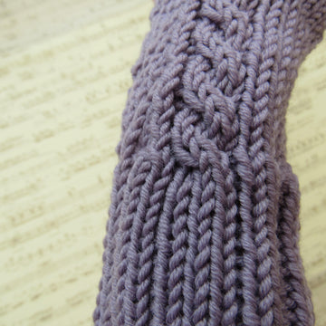 Cable and Lace Mittens