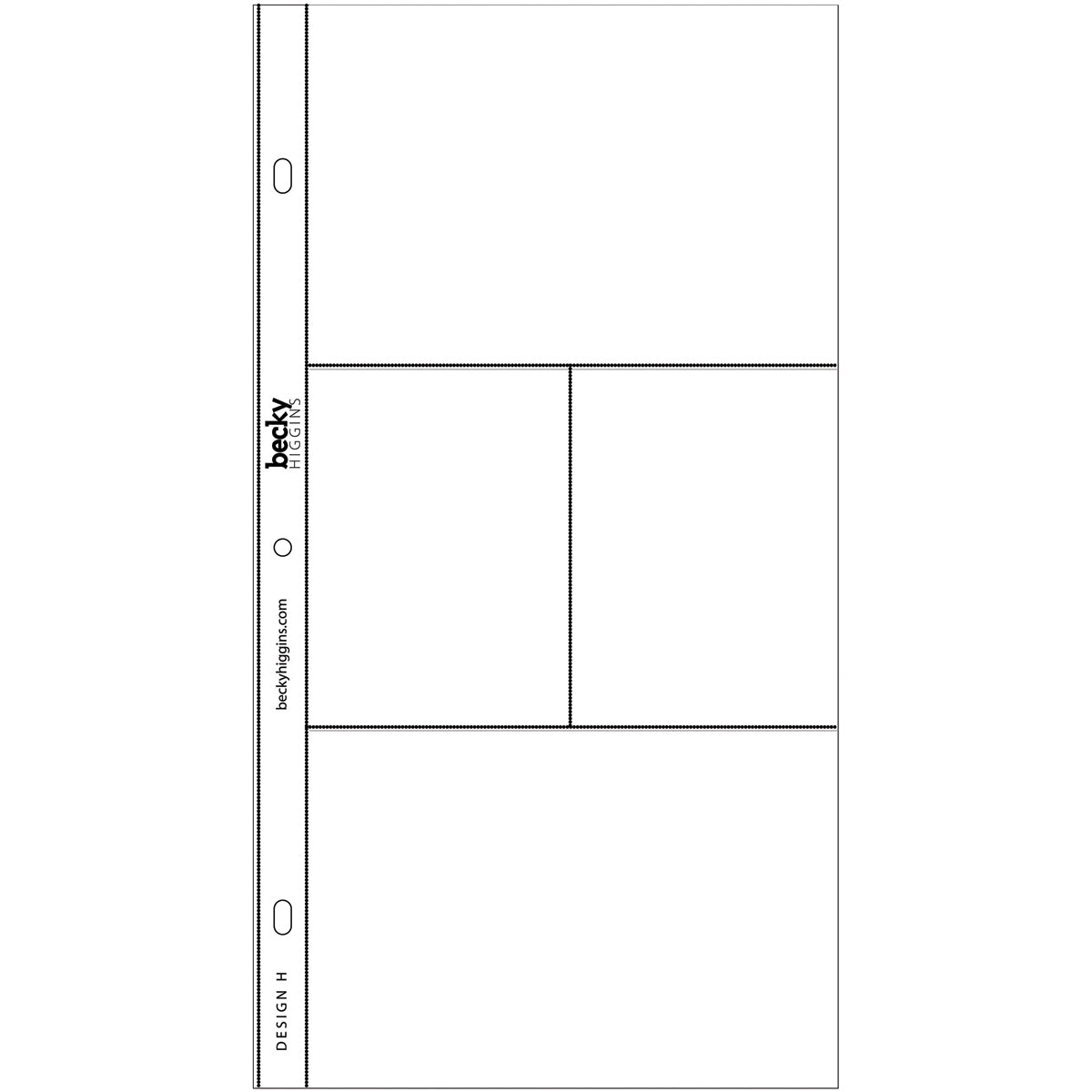American Crafts Project Life Photo Pocket Pages 12/Pkg - Design H