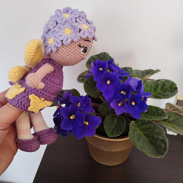 Crochet pattern doll - butterfly amigurumi