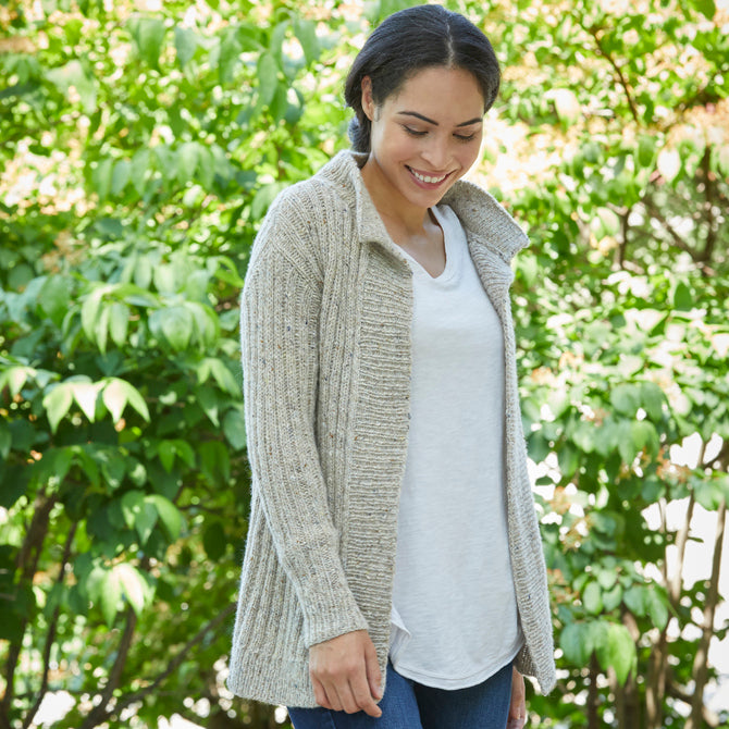 Delony Jacket in Valley Yarns Taconic - 1022 - Downloadable PDF