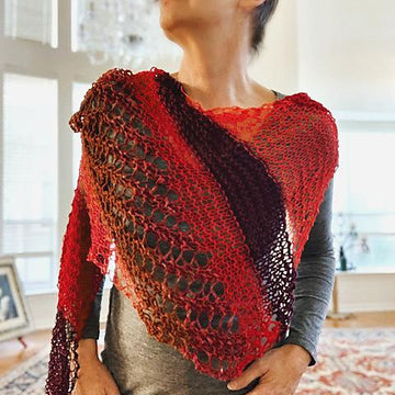 Vermillion shawl