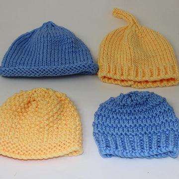 4 Easy Design Chunky Baby Hat Patterns