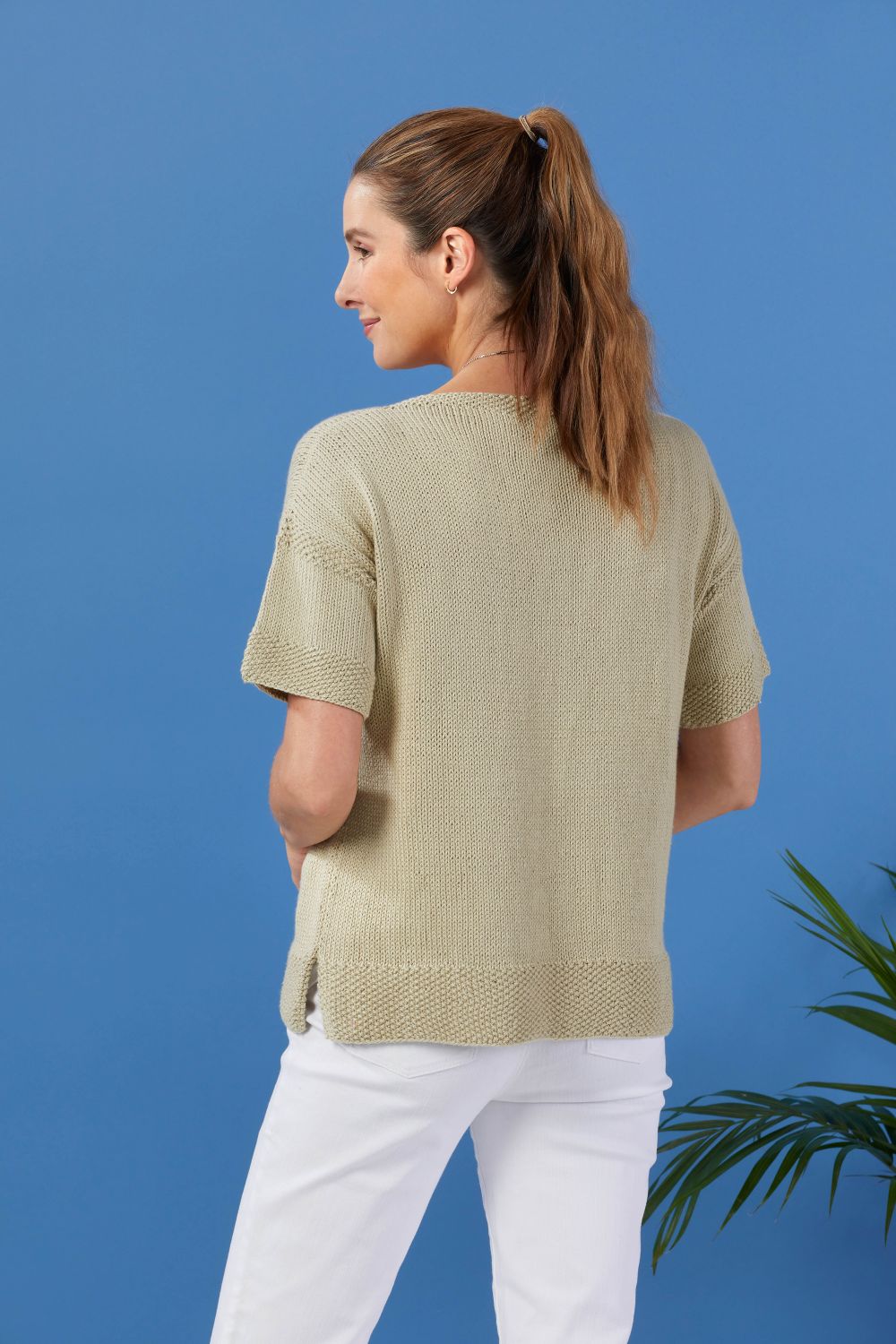 KE002 Clearwater - Top Knitting Pattern for Women in Valley Yarns Westhampton by Valley Yarns