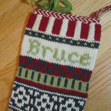Cross & Leaf Stocking