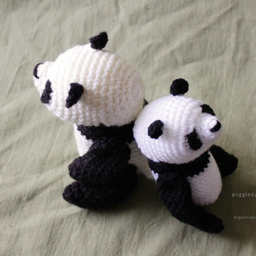 テディベア型パンダあみぐるみ / Teddy Panda bear amigurumi
