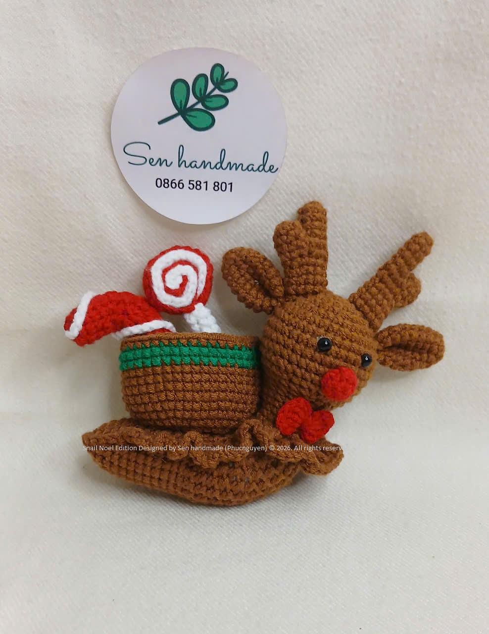 Rudo Snail- Crochet pattern - PDF file - English
