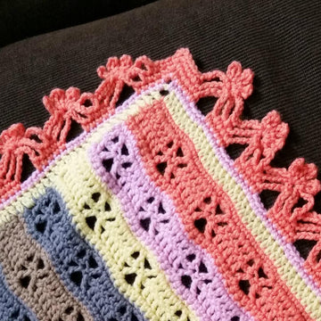 Citrus Snowflakes Baby Blanket