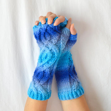 Winding Path Fingerless Gloves