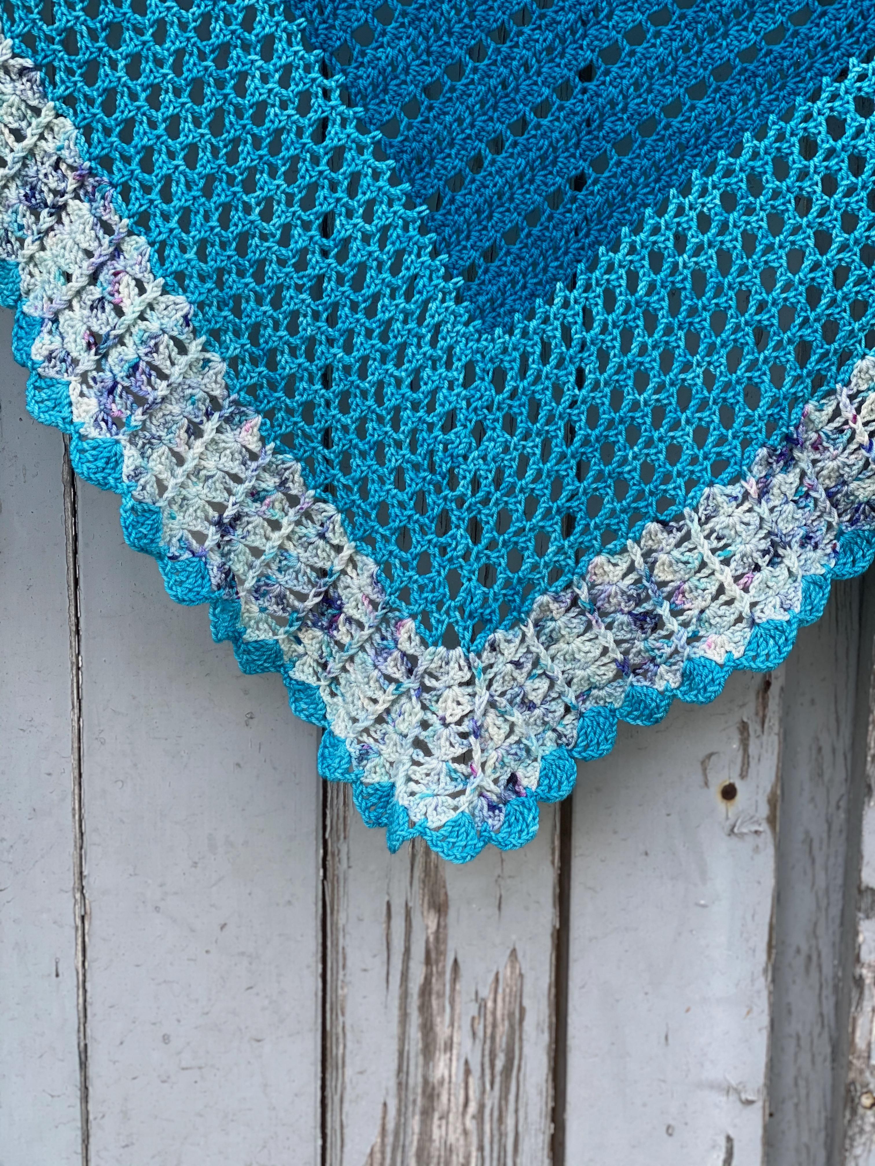 Penny Lane Blue Sky Shawl