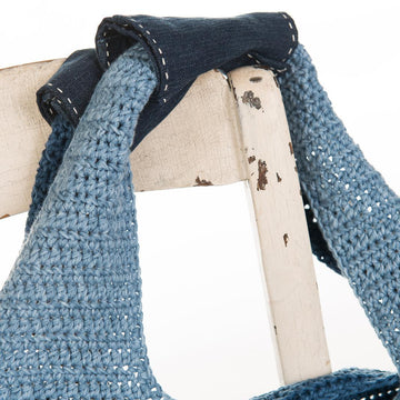 Denim shoulder bag