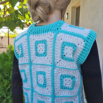 Crochet Vest with granny squares