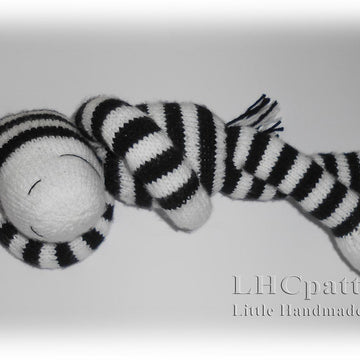 Zebra Knitting Pattern (an extremely soft, huggable and cute toy)