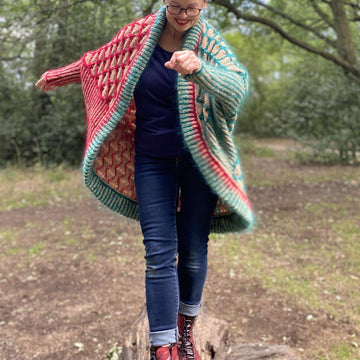 Honeycomb Blanket Cardigan