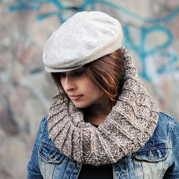 Shiran oversized knit cowl