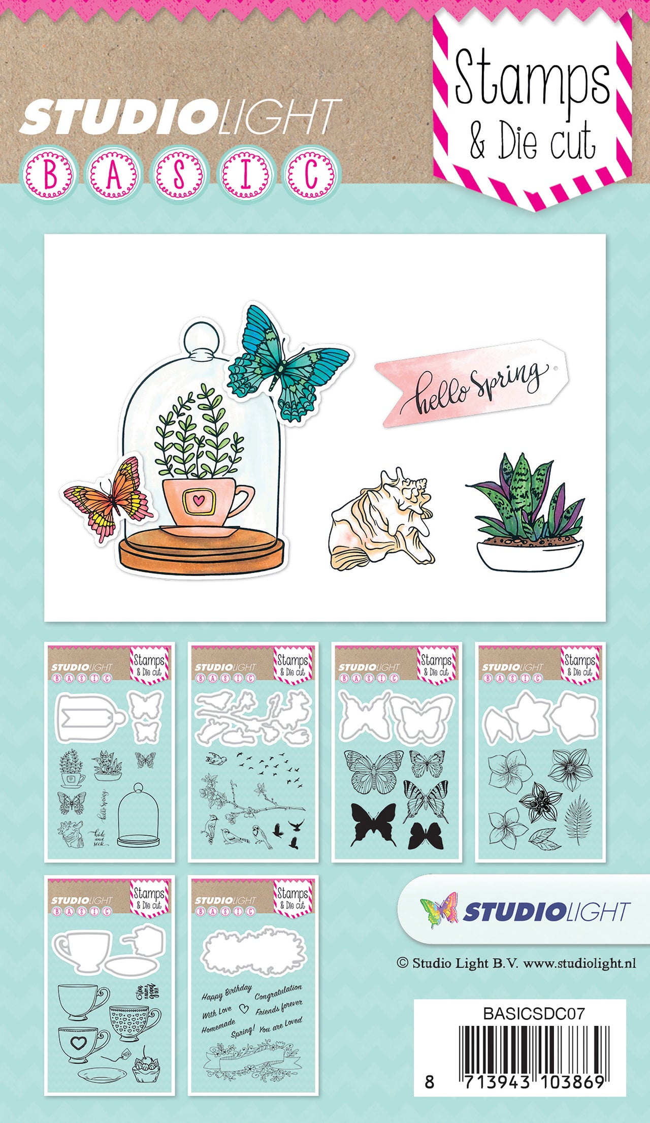 Studio Light Basic Stamp & Die Set - Hello Spring