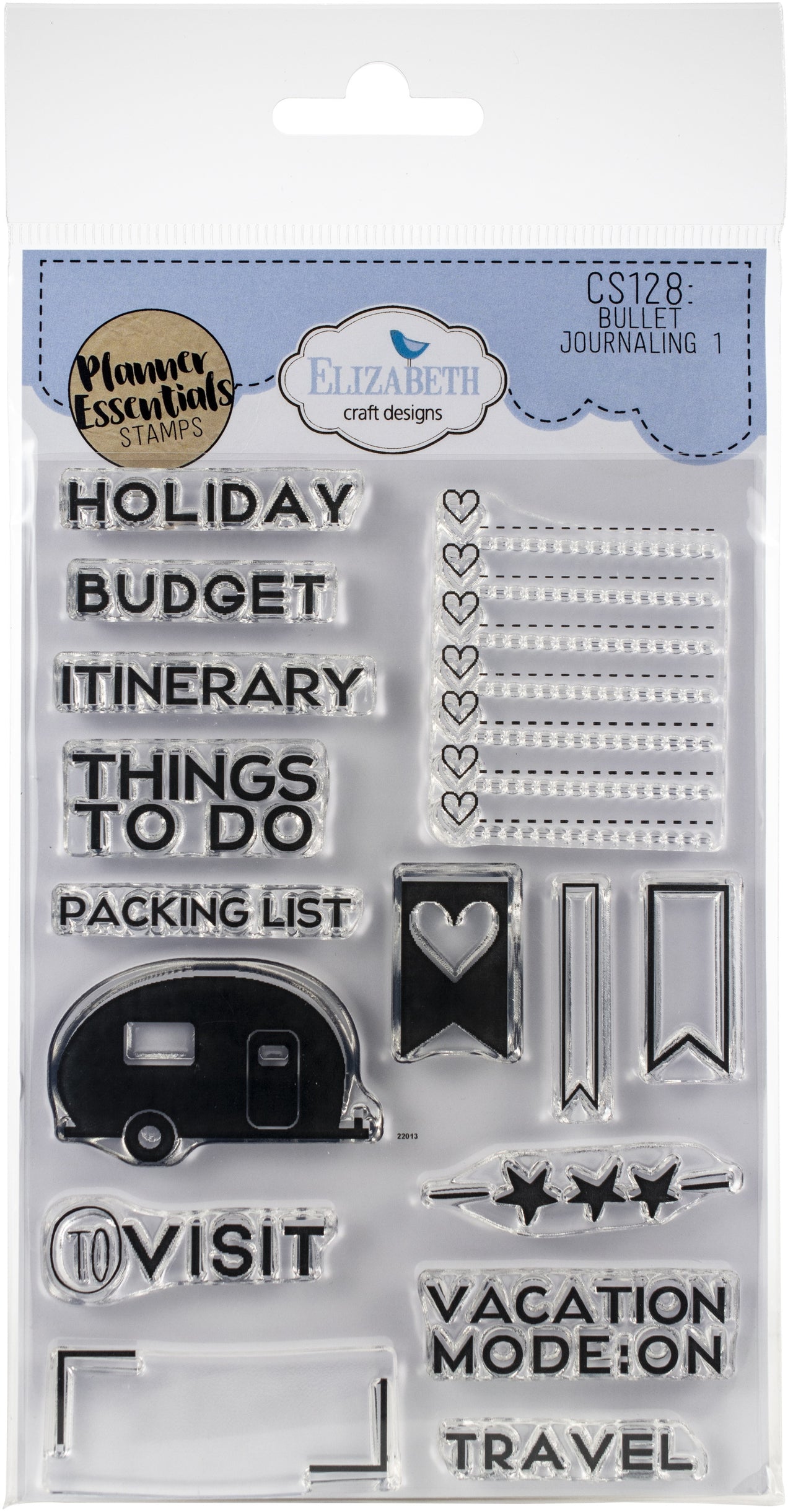 Elizabeth Craft Designs Elizabeth Craft Clear Stamps - Bullet Journaling 1