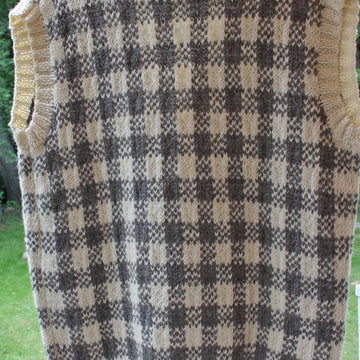 Gingham Checked Vest-201