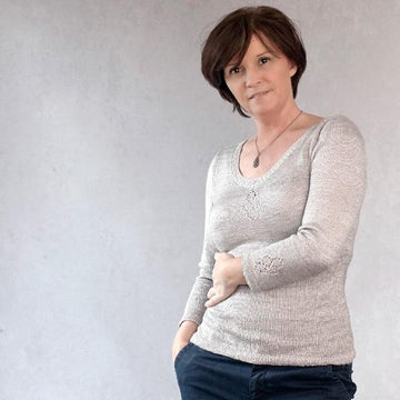 Esther - Sweater with lace motifs