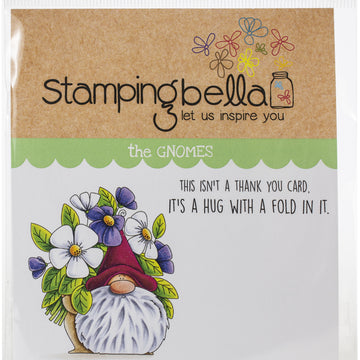 Stamping Bella Cling Stamps - Flowery Gnome