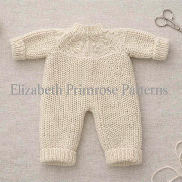 Cloudberry Dolls Bodysuit & Hat Knitting Pattern P157 | Elizabeth Primrose Patterns