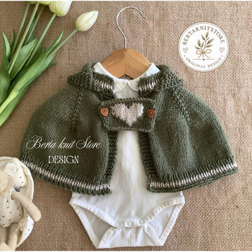 Little Heart Hooded Cape