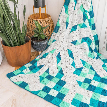 Granny Square Snowflake Blanket