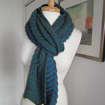 Obsidian Chevron Scarf