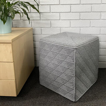 Square Crochet Ottoman