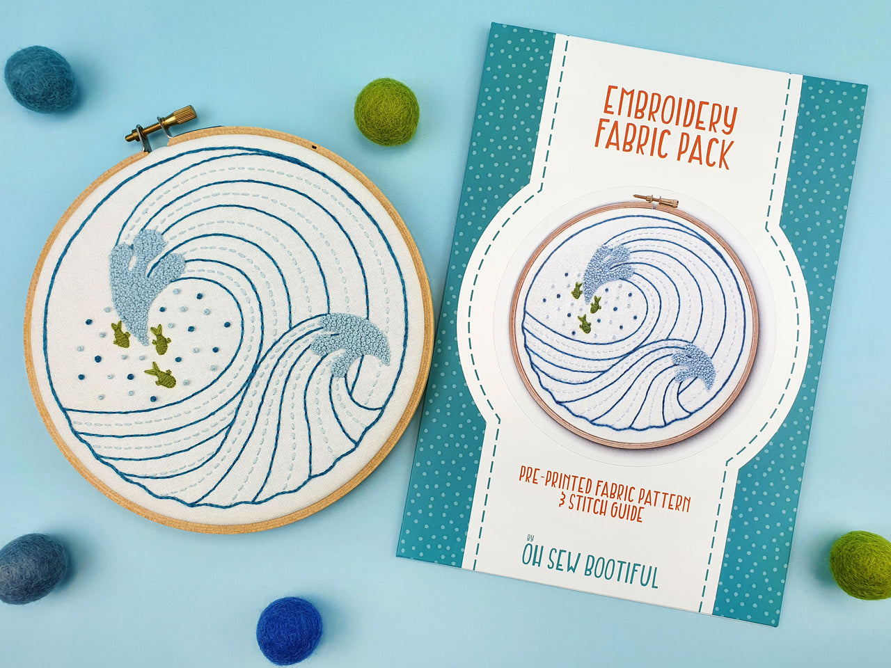Oh Sew Bootiful Ocean Waves Fabric Pack