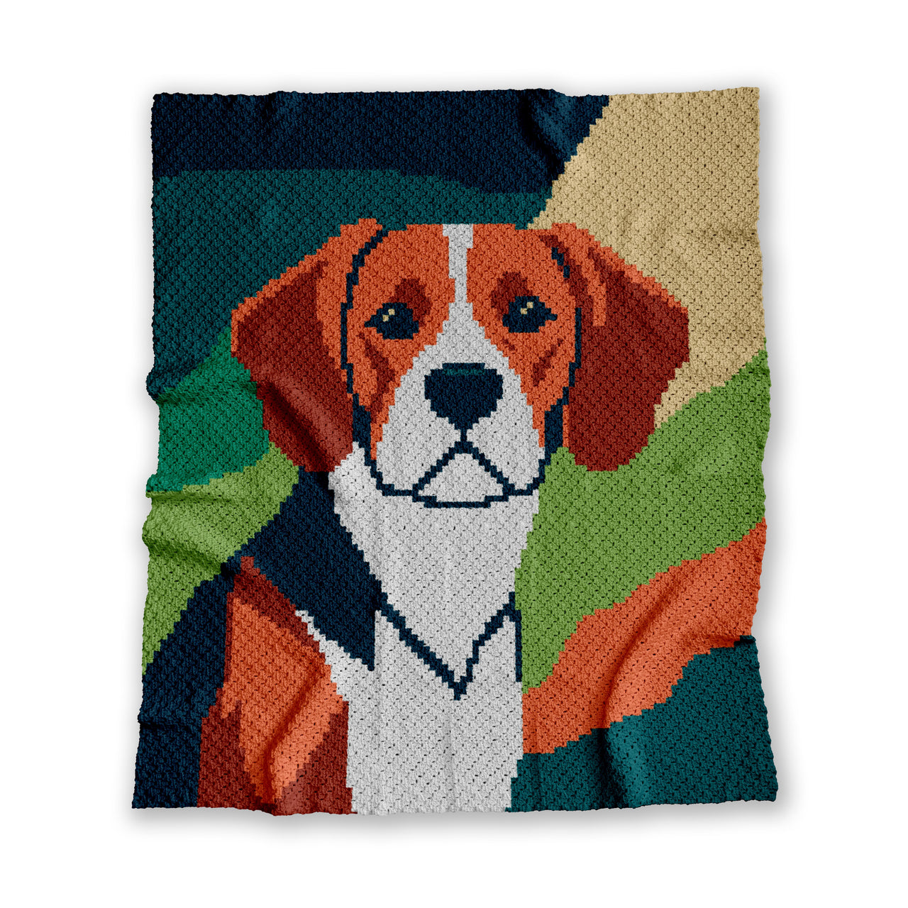Beagle Hunting Dog C2C Crochet Blanket Pattern