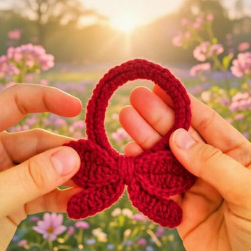 Crochet Bow Scrunchie Pattern | PDF Photo & Video Tutorial | Easy Hair Accessory