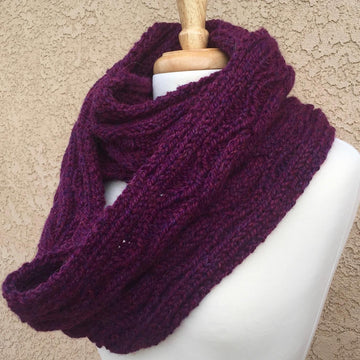 Chunky Cable Infinity Scarf