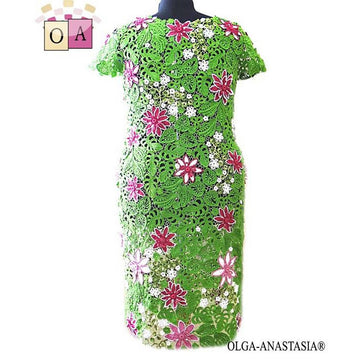 Dress with lotuses