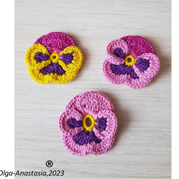 Pansies crochet