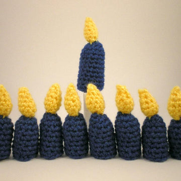 Hanukkah Candles Finger Puppets
