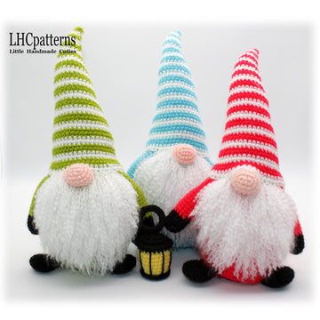 Gnome with Lantern Crochet Pattern