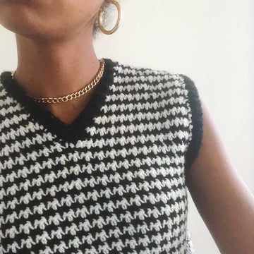 Houndstooth Vest