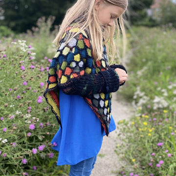 Honeycomb Poncho for Miss