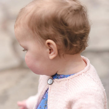 Rosy Scalloped Cardigan