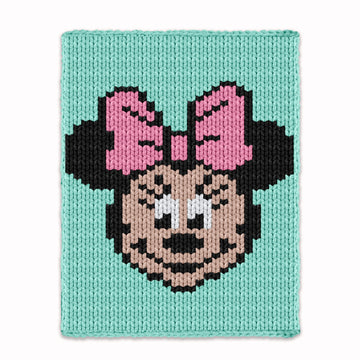 Finger Knitting Pattern, Disney Minnie Mouse Knit Kids Blanket