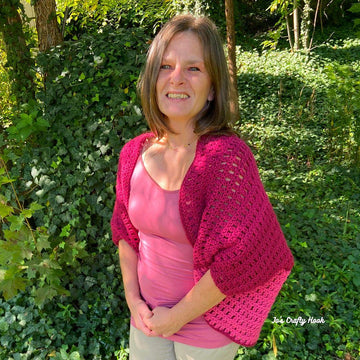 Berry Cocoon Shrug Sweater