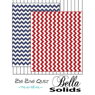 Moda Fabrics Bella Solids Zig Zag Quilt - Downloadable PDF