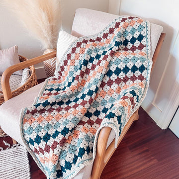 Colorful Granny Stitch Blanket