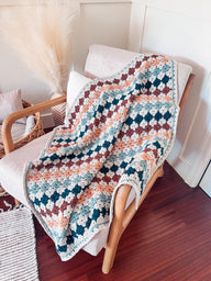 Colorful Granny Stitch Blanket